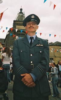 Rodger Dodger Overandout - RAF airman at Haworth 1940s Weekend