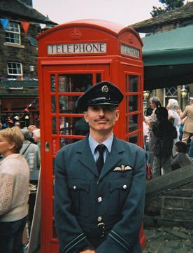 Rodger Dodger Overandout - RAF airman at Haworth 1940s Weekend