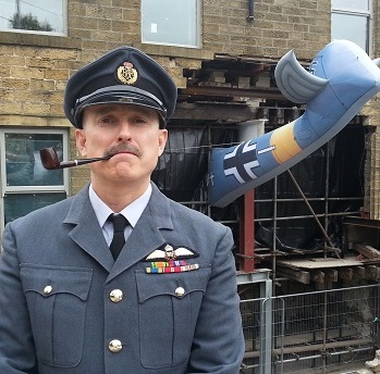 Rodger Dodger Overandout - RAF airman at the Haworth 1940s Weekend