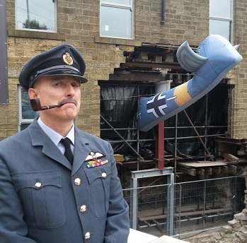 Rodger Dodger Overandout - RAF airman at the Haworth 1940s Weekend
