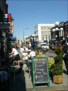 Earl's Court street scene, London