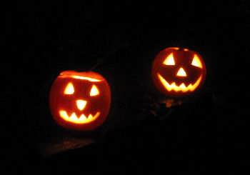 Vampiric Hallowe'en pumpkins