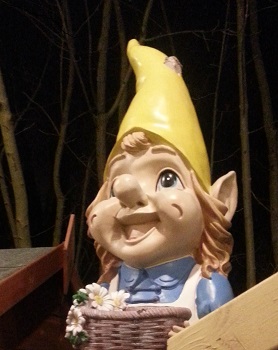 A yellow gnome