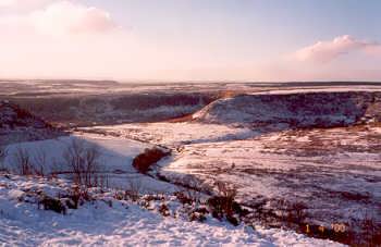 The Hole of Horcum in winter