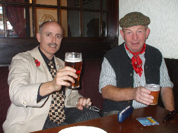 Doing business in the pub at the Pickering 1940s weekend - click here to visit the Dodgy Rodge website to find out more !!