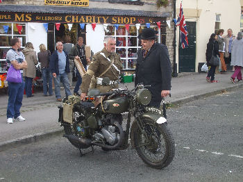 Motorcycle at the Pickering 1940s weekend