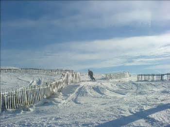 Skiing at Yad Moss near Alston in the northern dales