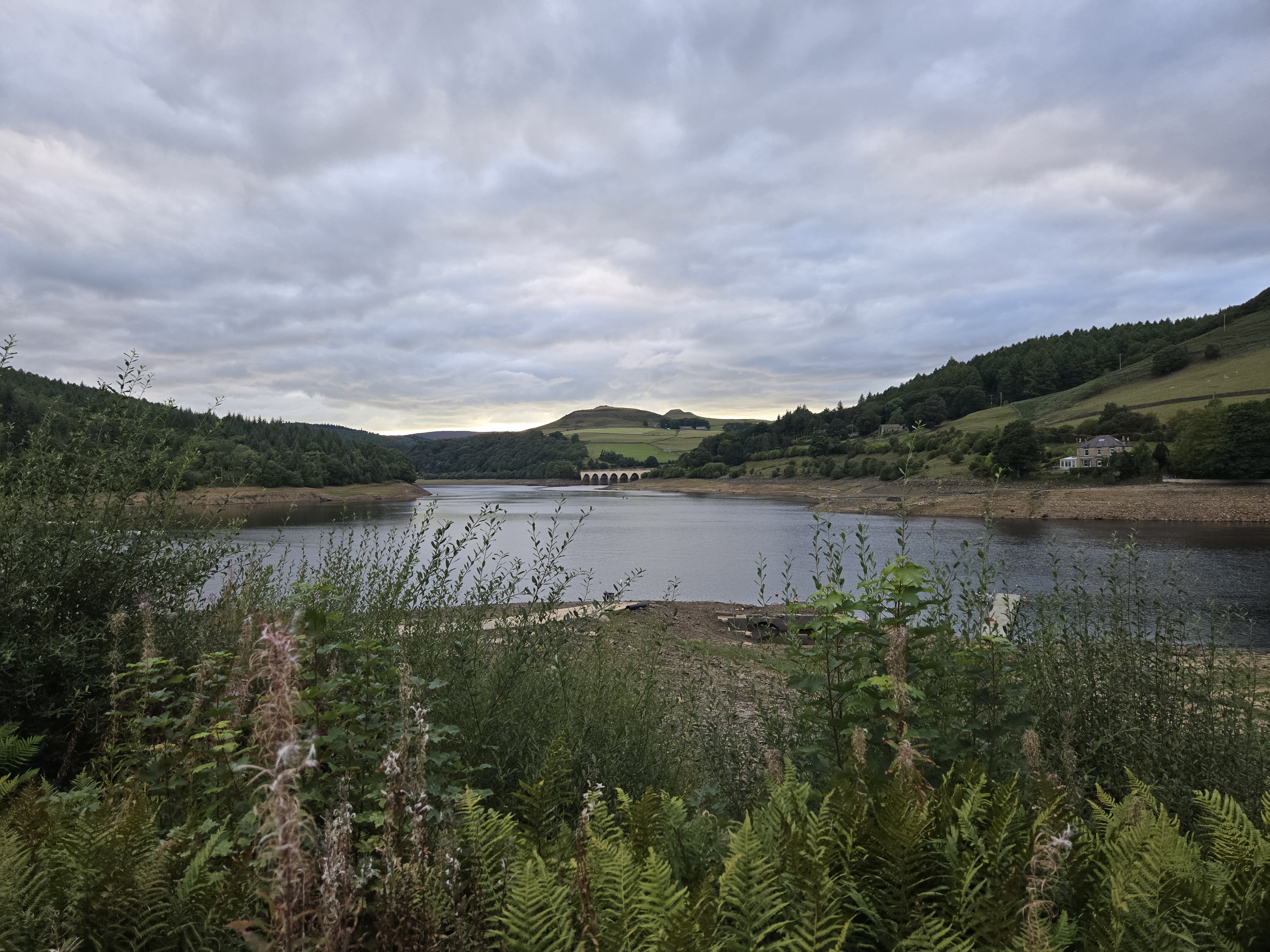 Reservoir in wide valley