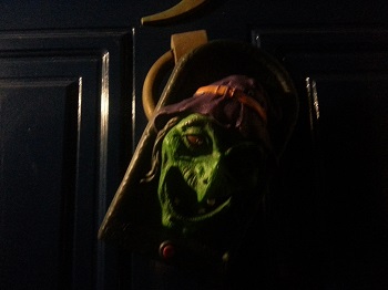 ghastly Halloween doorknocker