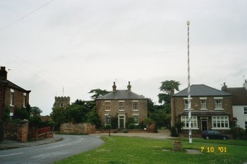 Village green and maypole at Aldborough, near Boroughbridge